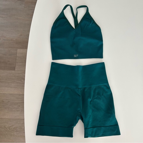 SET ACTIVE Sculptflex Biker shorts set - Picture 1 of 5